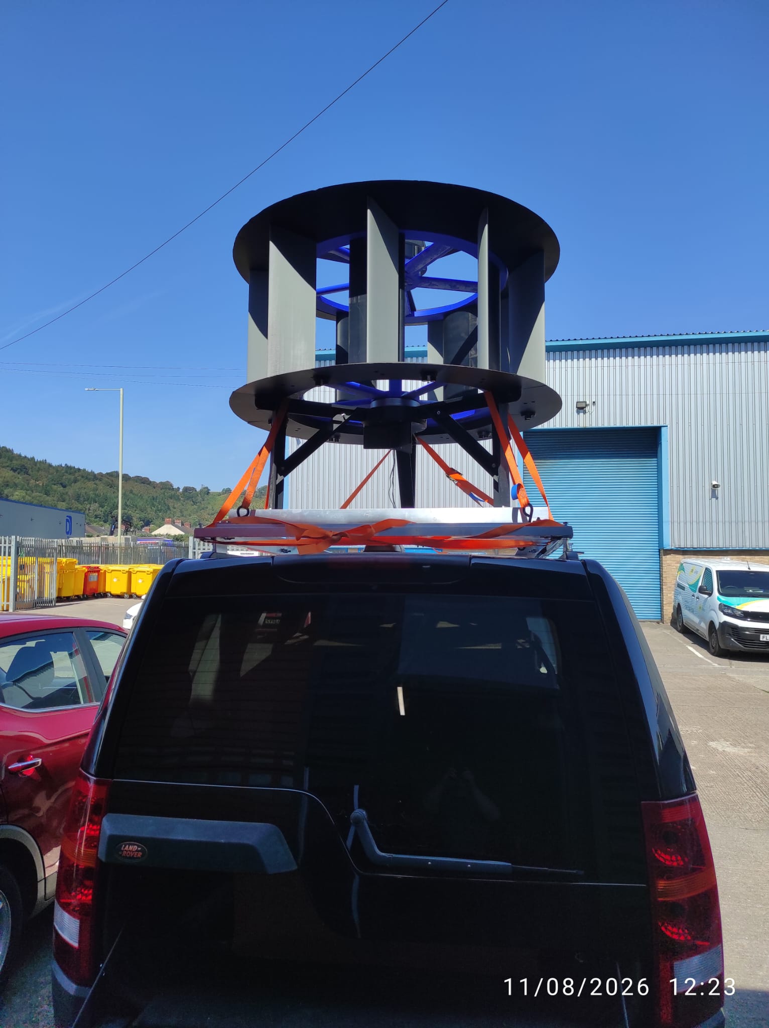 AVAWT Mobile Field Test Rig - Rear Elevation